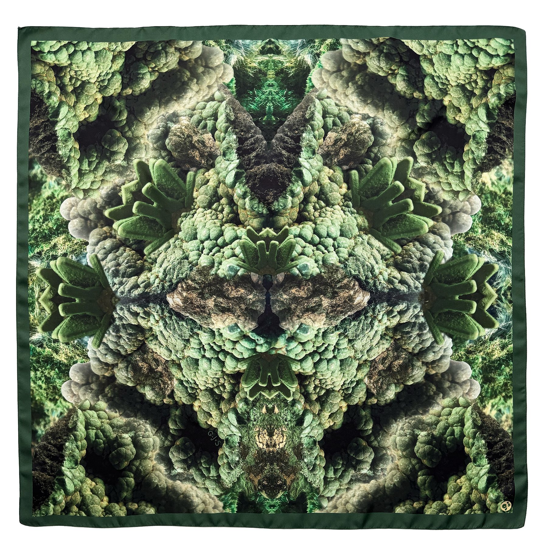Sylve 90 — Square 87 × 87 cm — 100% silk